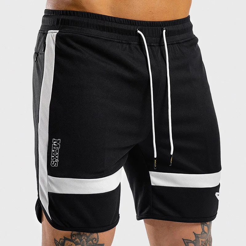 

2019 Elastic Workout Sport Shorts Men Dry Fit Running Jogging Shorts Compression Fitness Short Pants Gym Shorts Men