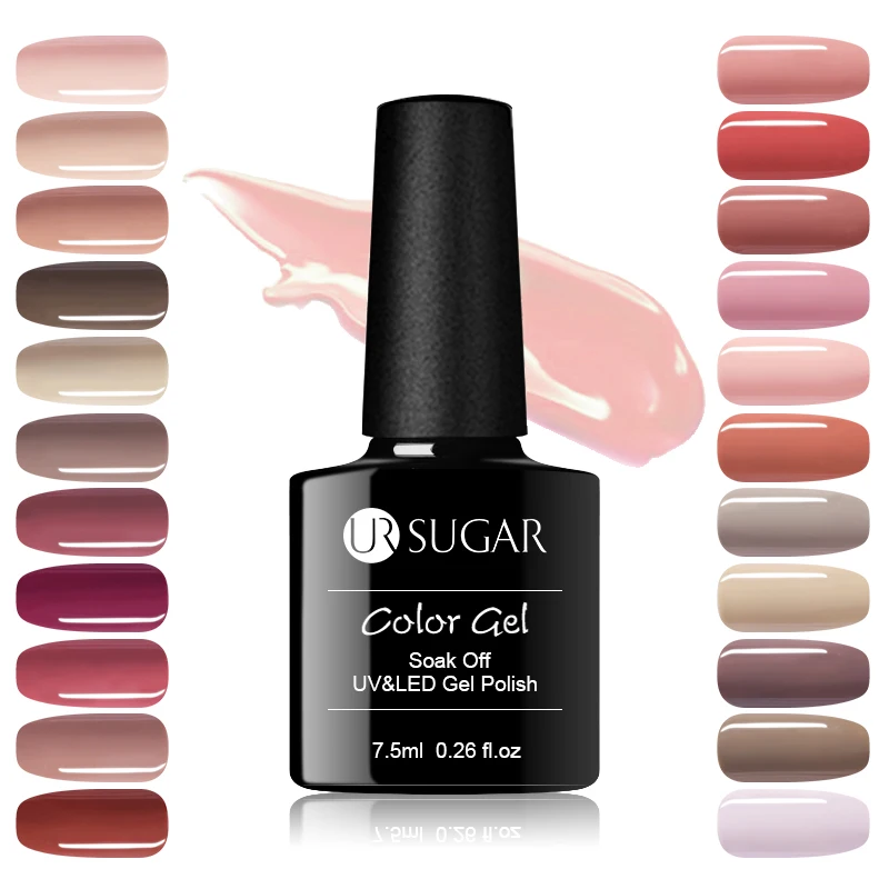 Ur Sugar серии био-Гели Soak Off УФ гель-Лаки от Цвет пальто УФ& светодиодный Маникюр нейл-арта украшения аксессуар Гель-лак
