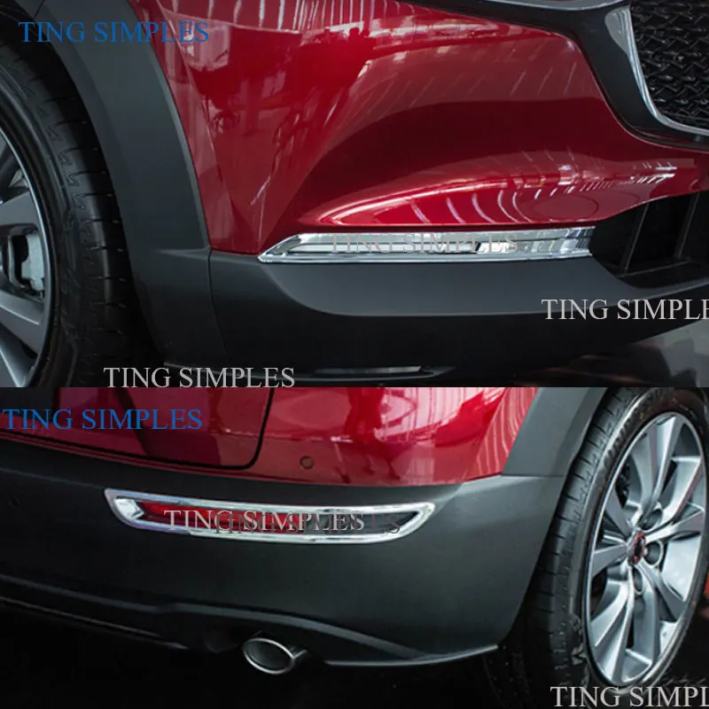 

Для Mazda CX30 CX-30 2020 2021 ABS хром Автомобильный задний противотумансветильник рь крышка отделка наклейка задний бампер декоративная лампа Стайли...