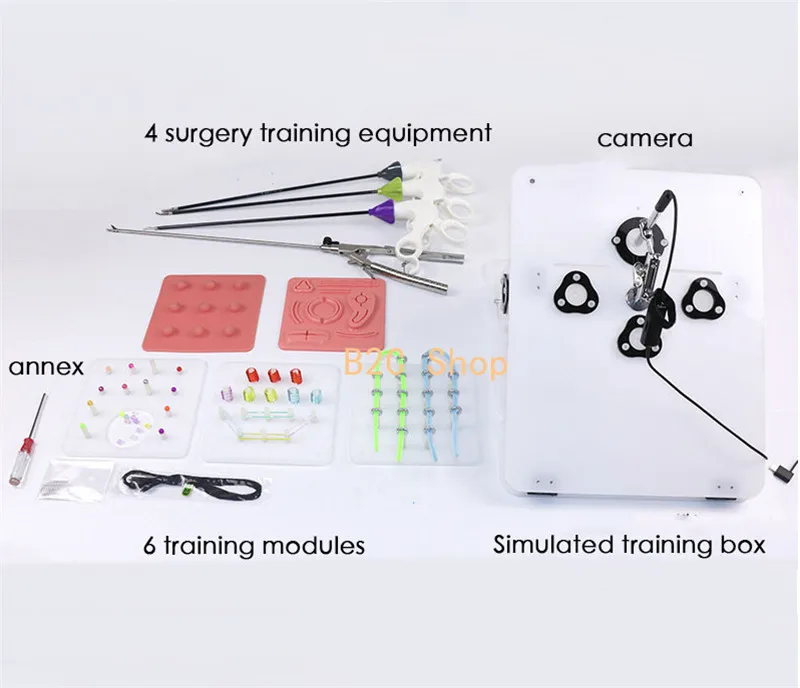 Набор Лапароскопических упражнений тренировочный симулятор щипцы для