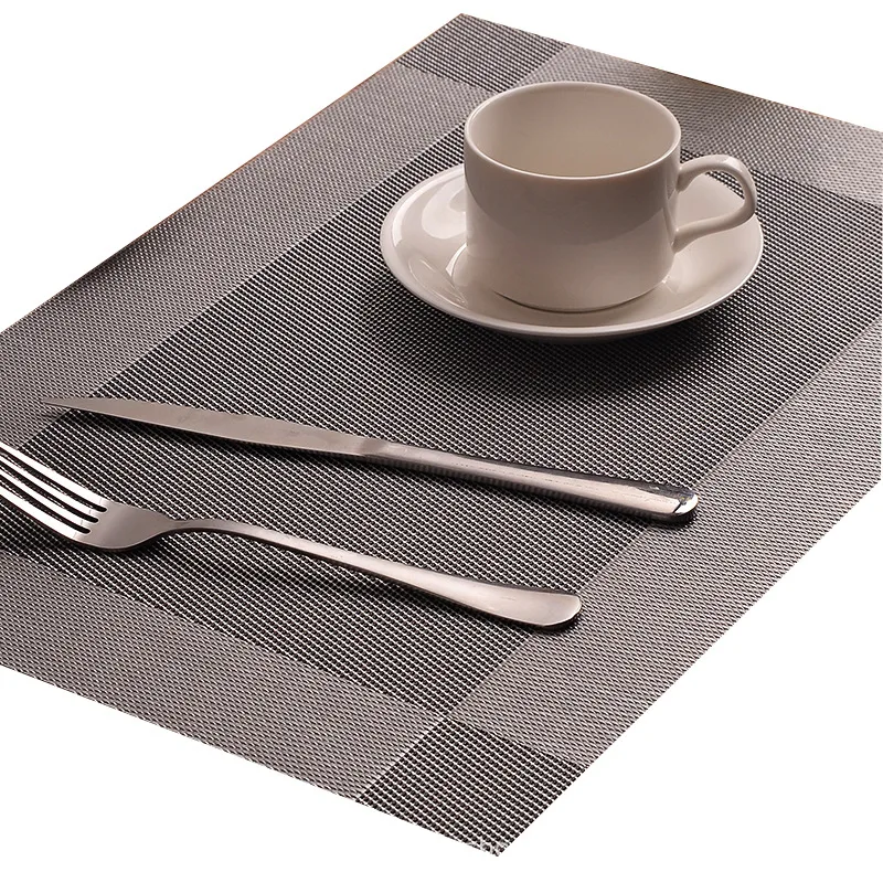 

1 Pcs/lot Placemat Fashion Pvc Dining Table Mat Disc Pads Bowl Pad Coasters Waterproof Table Cloth Pad Slip-resistant Pad