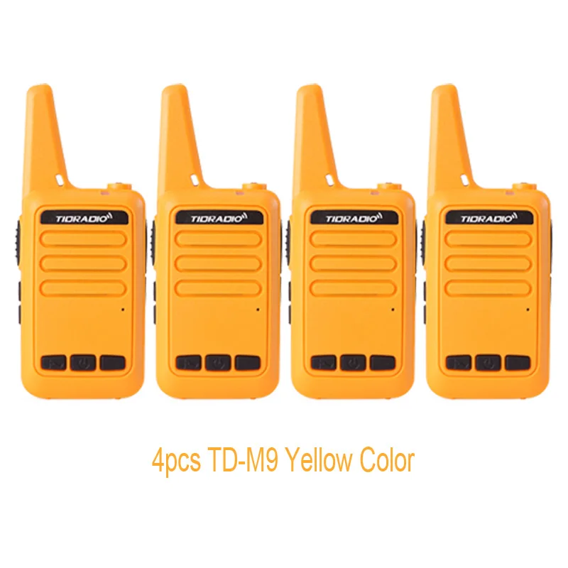 4XYellow 4 шт./лот мини-рация детская радиостанция рация для охотыTID TD-M9 двухсторонний радиоприемник рождественский подарок портативное радио hfwbz - Цвет: 4XYellow