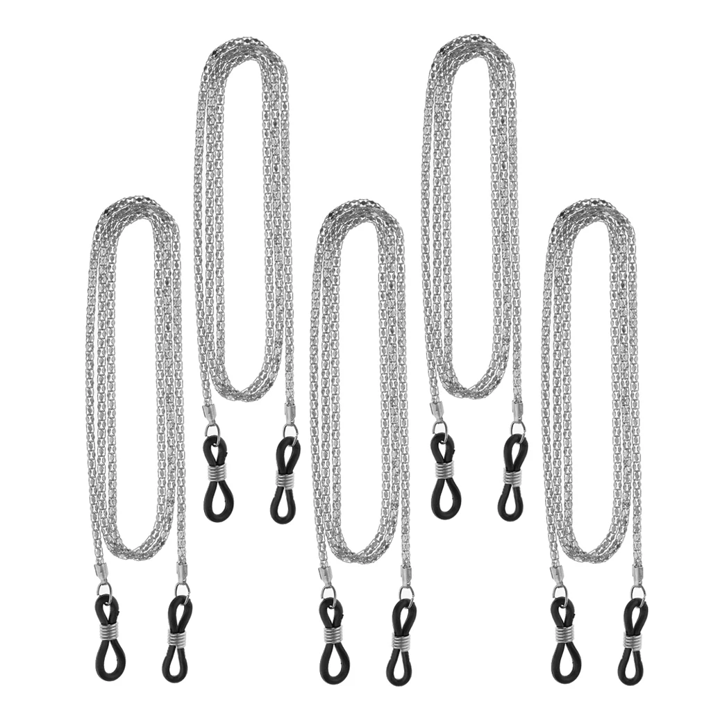 5pcs Eyeglass Chain Reading Glasses Sunglasses Holder for Outdoor Activities Sports Gym Travel Home Accessories | Красота и здоровье