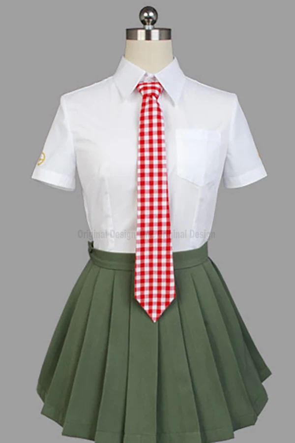 Супер Danganronpa Dangan Ronpa 2 Mahiru Koizumi Косплей Костюм Униформа жилет юбка рубашка галстук