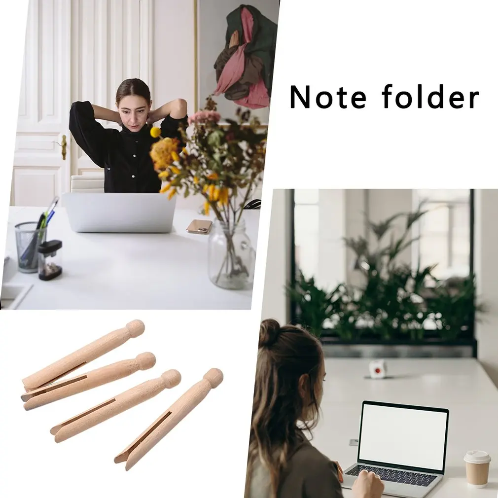 Деревянный зажим однотонный для куклы домашний деревянный модный простой и