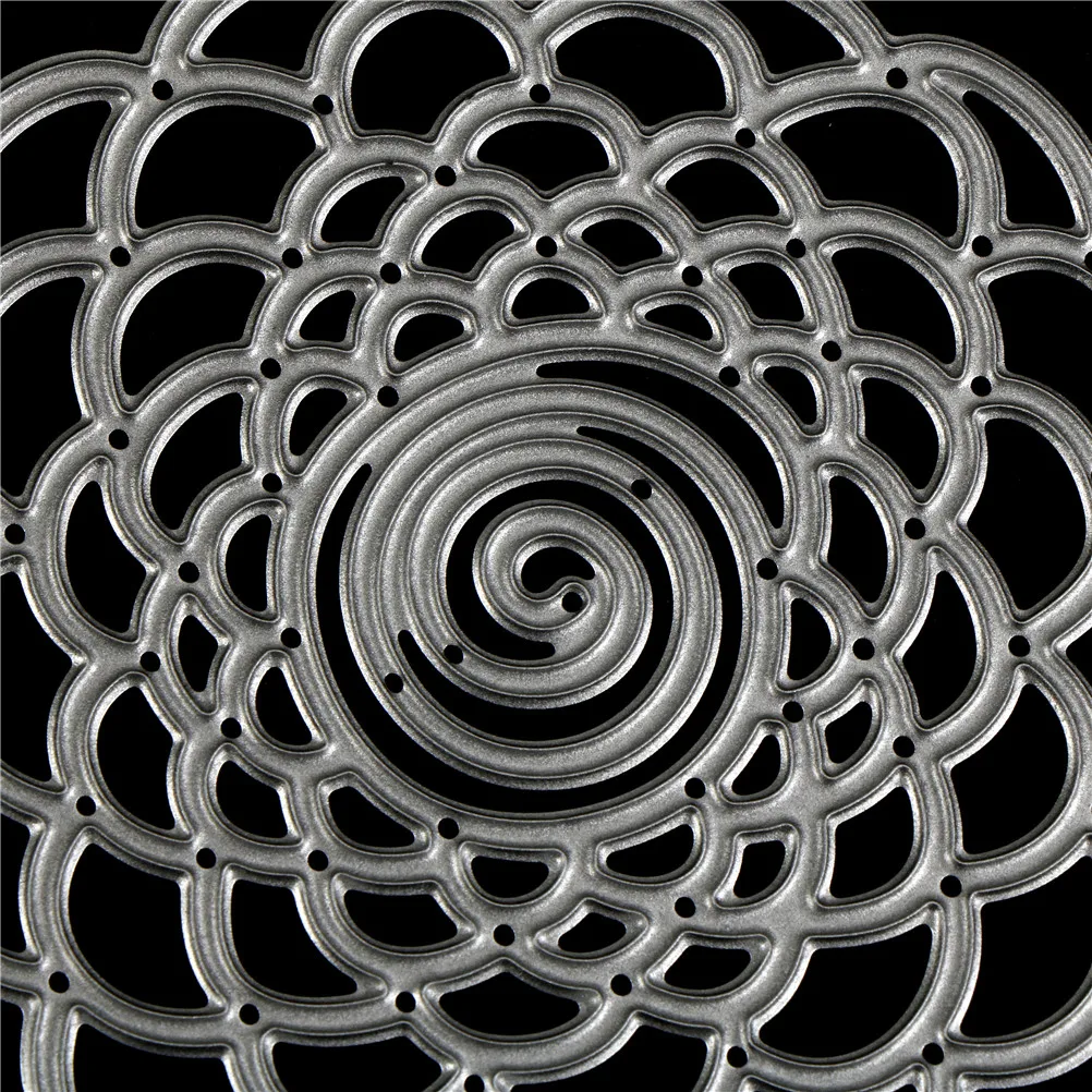 

For Card Making Scrapbooking Circle Frame Background Craft Dies 1PCS Circulatory Flowers Metal stenciles