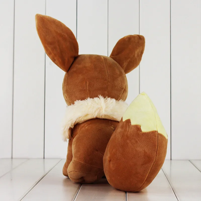 Игрушка плюшевая Eevee большая сидячая мягкая игрушка Зверюшка подарок для детей 12