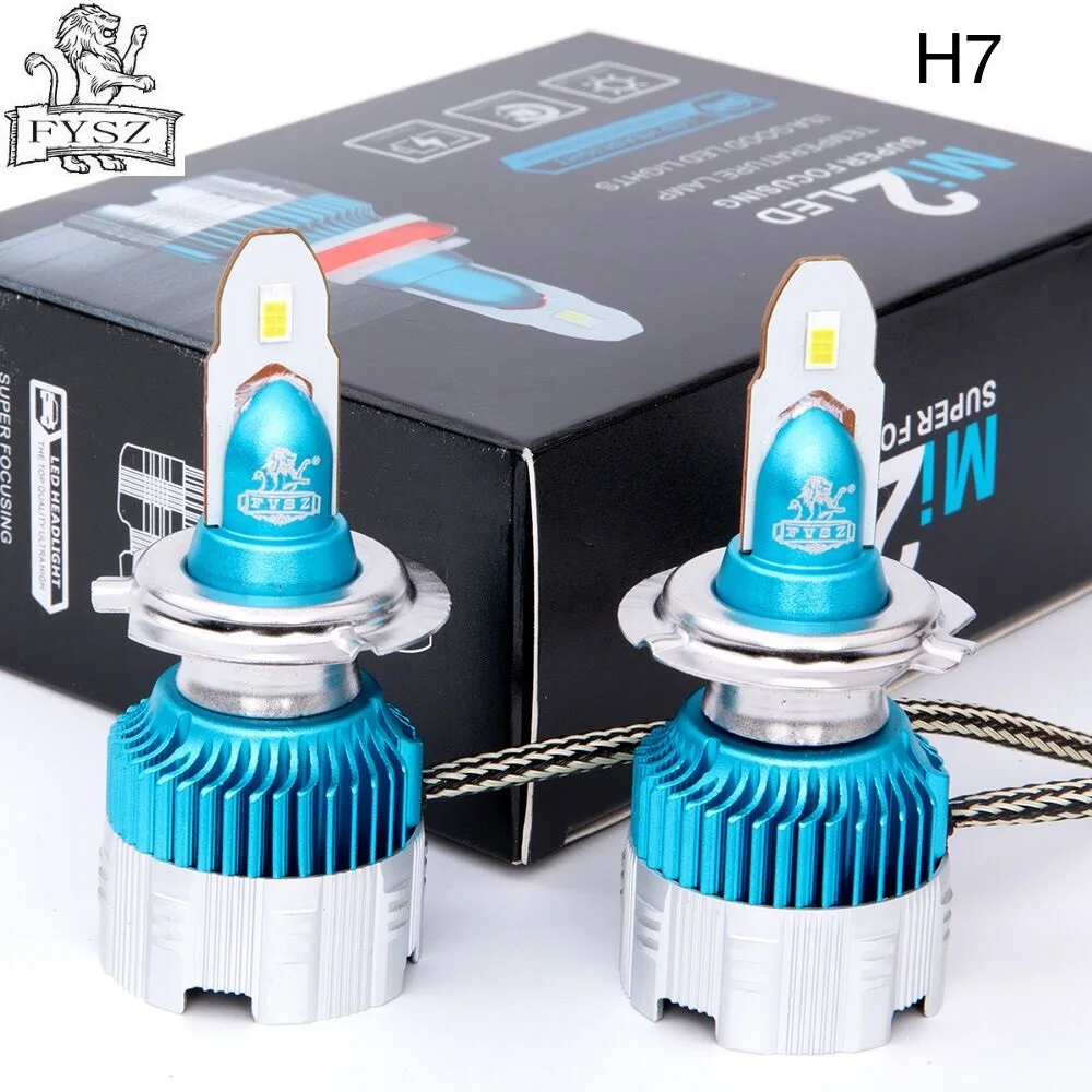 

2Pcs MI2 H7 LED 12V 50W 8000K Car Headlights Bulb Super Bright COB 1860 Lmported Chip Auto Fog Lights
