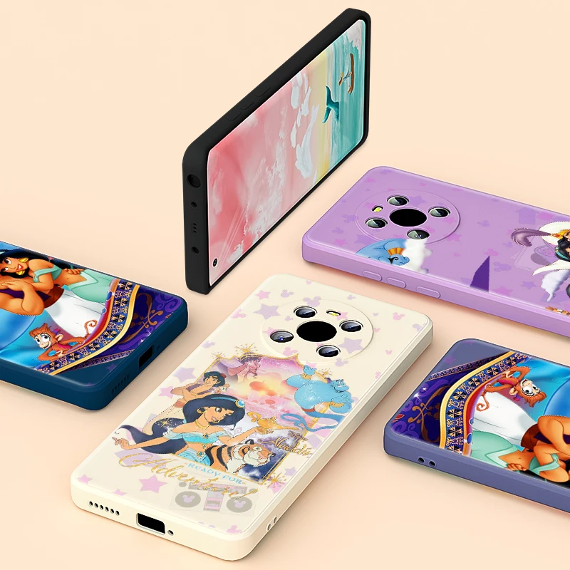 

Popular Disney Aladdin For Huawei Mate 40 40E 30 30E Pro 20 Lite Y5P Y6P Y7P 2020 Y9A Y9S Liquid Silicone Soft Phone Case
