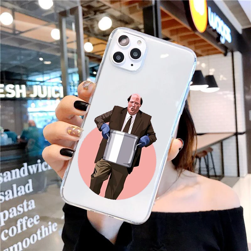 The office TV show Case Soft TPU Back Cover For iPhone 11 Pro XS MAX 6 6S 7 8 Plus X XR Phone Michael Scott | Мобильные телефоны и