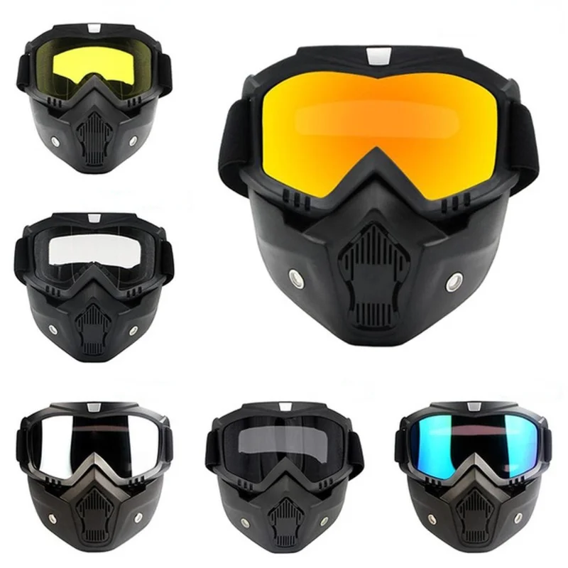 

Мотоциклетная маска для лица, защитные очки для езды на велосипеде, защита для лица для езды на велосипеде, ветрозащитный чехол для езды на м...