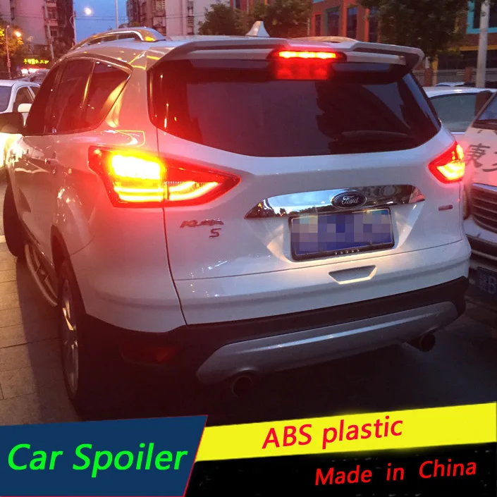 Для Ford Escape Kuga Спойлер ABS Материал заднее крыло автомобиля праймер спортивный