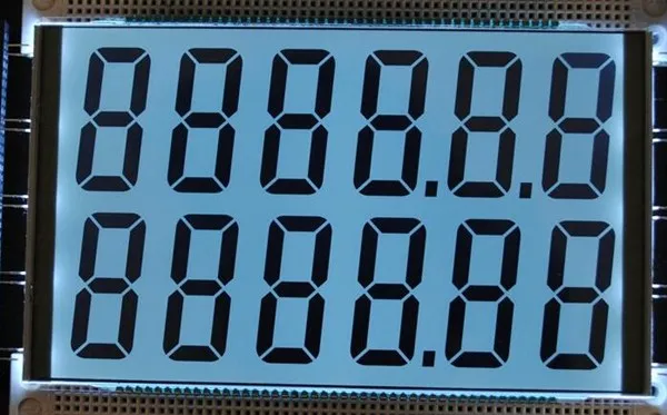 90PIN HTN двойная 6-цифровая сегментная ЖК-панель 3-5 в белая подсветка | Электронные