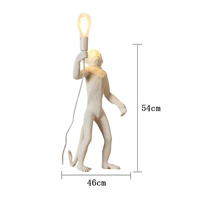 Светодиодный ночник с обезьяной в винтажном промышленном дизайне для спальни