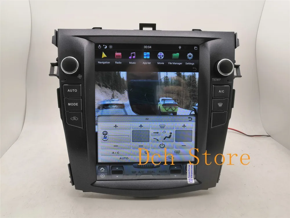 10,4 ''вертикальный экран Tesla стиль Android 8,1 автомобильный DVD gps для Toyota Corolla 2006 2007 2008 2009 2010 2011 2012 2013 ips радио