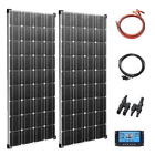 Комплект солнечных панелей 240 Вт, гибкие панели, монокристаллические солнечные батареи, солнечные панели 12 В 24 В, зарядное устройство для аккумулятора для дома, RVs, фургонов