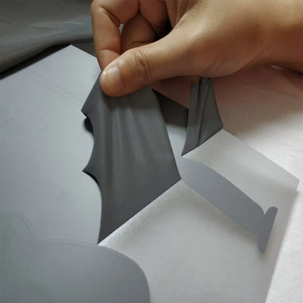 Теплопроводная виниловая отражающая Серебристая перекачка утюг на ткани легко