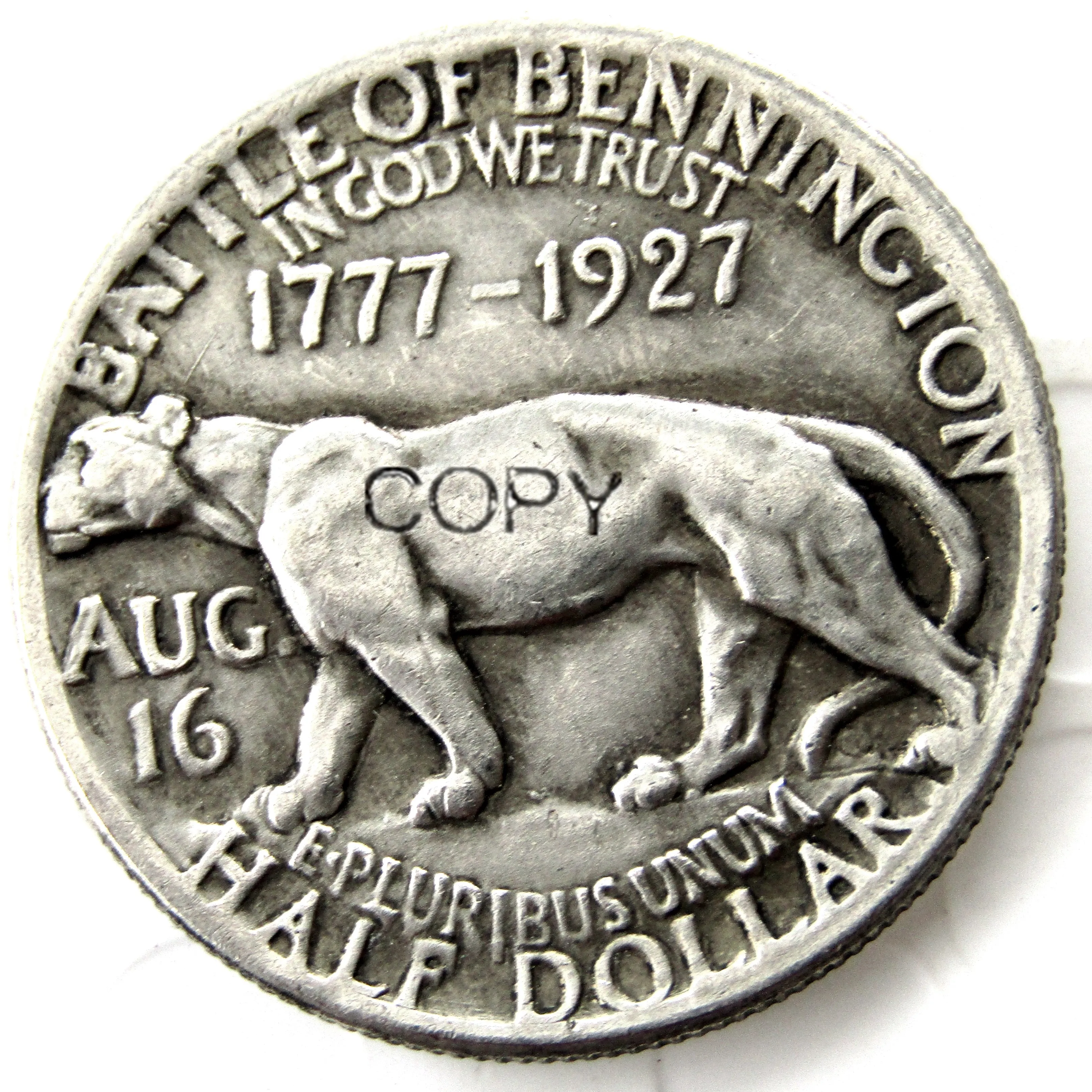 1927 Вермонт Sesquicentennial копия монет посеребренные