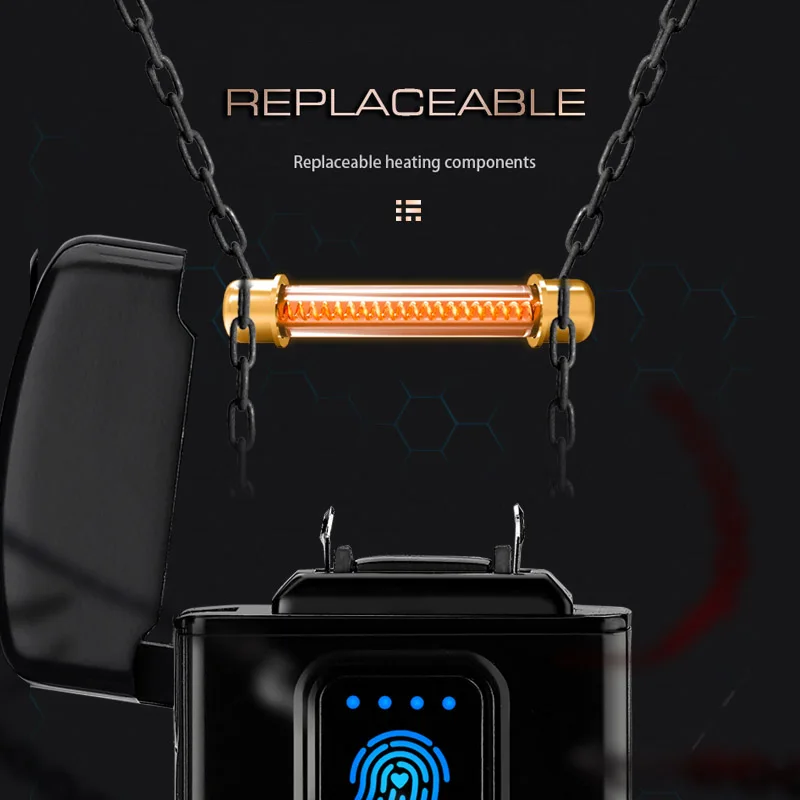 Супер тепловая волна зажигания электрическая зажигалка с подключением к USB