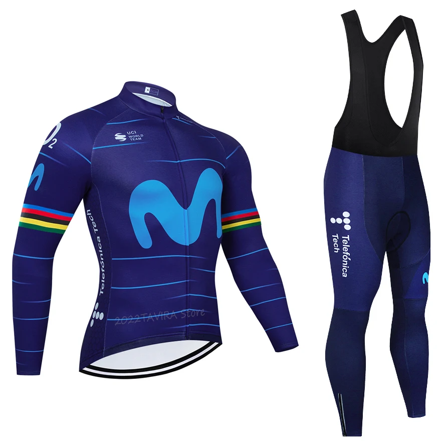 

2022 Team Tech M Cycling Jersey Bike Maillot Culotte Men Ropa Ciclismo 20D Winter Long Thermal Fleece Jacket Pants Sportswear