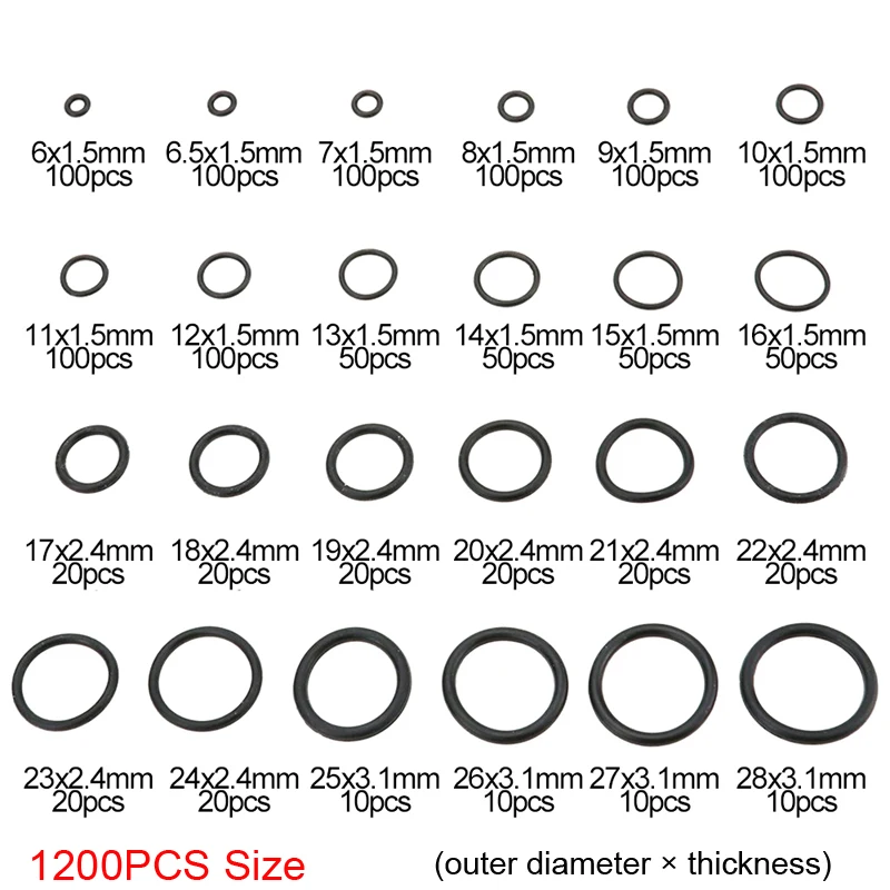 740 шт. 1200 комплект уплотнительных колец из нитриловой резины с крючком
