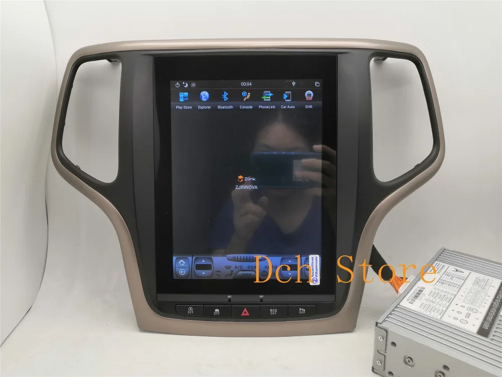 10,4 дюймов вертикальный экран Tesla стиль Android 8,1 автомобильный DVD gps плеер для Jeep Grand Cherokee 2012- px6 carplay радио navi