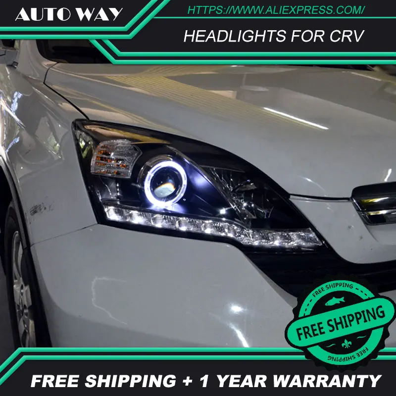 Автомобильный Стайлинг чехол для Honda CRV Head светильник s 2007 2011 LED light bar DRL Q5 bi xenon