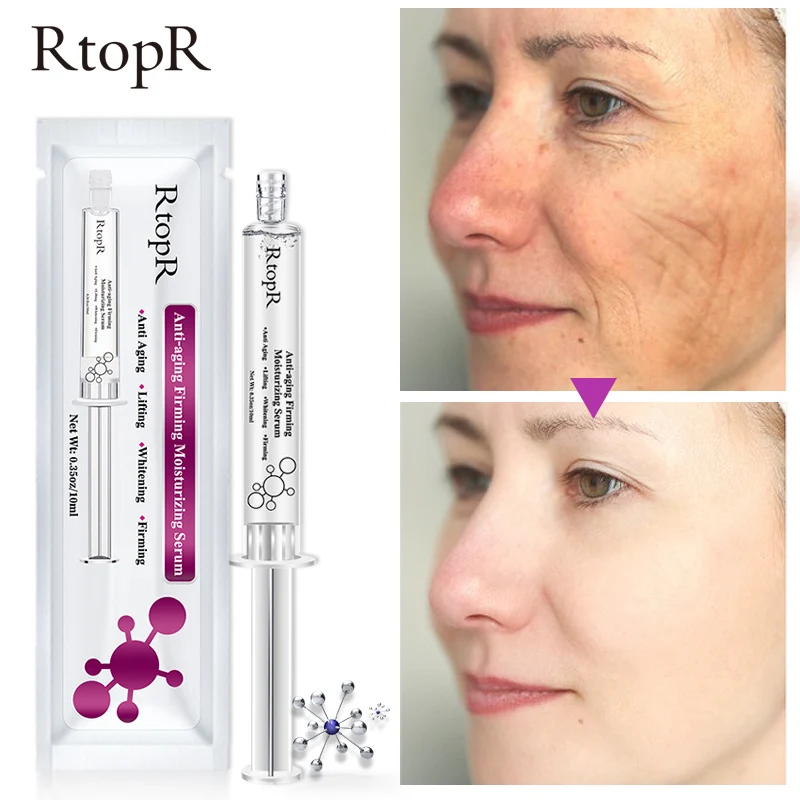 

RtopR Hyaluronic Acid Injection Face Essence Anti-Wrinkle Anti-aging Firming Face Collagen Moisturize Repair Facial Skin Serum