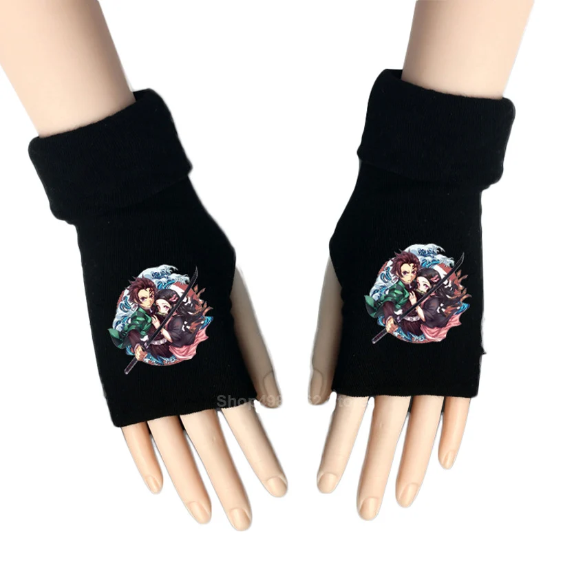 Аниме демон Slayer аксессуары для косплея мужчин и женщин Хлопковые вязаные