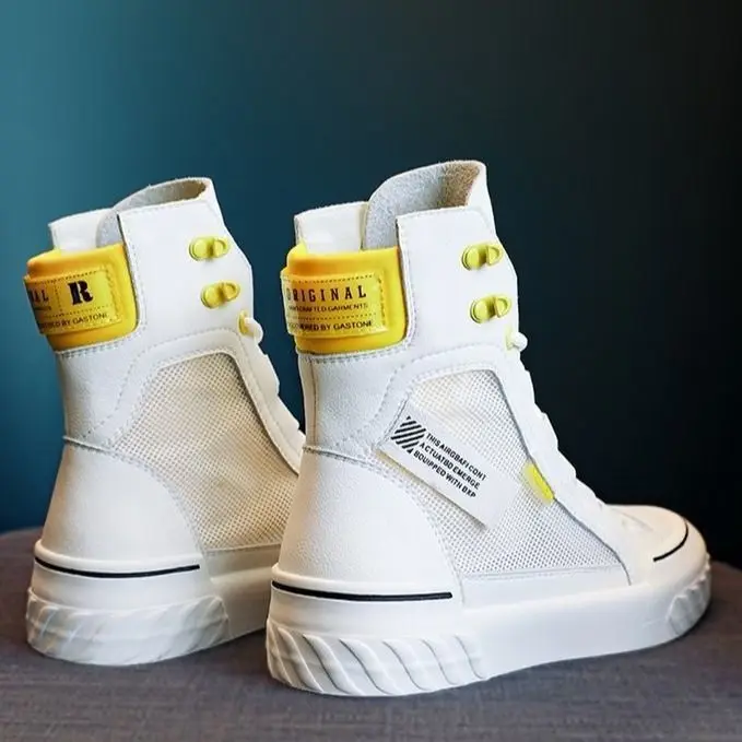

Women's Boots Women's Shoes New Boots Summer Section Fashion Breathable Mesh High-top Shoes Flat Shoes Ankel Boots for Women