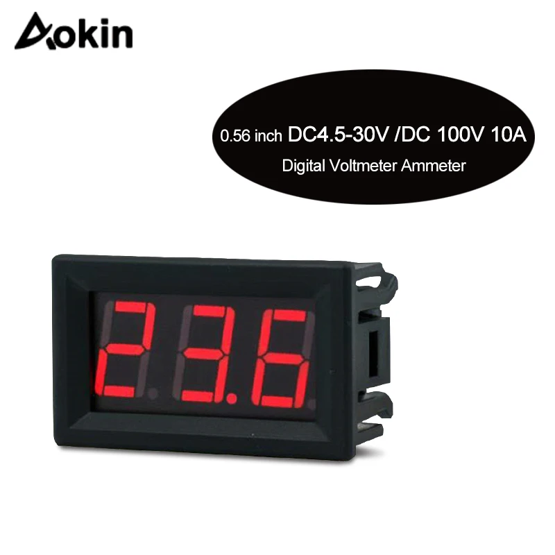 Цифровой вольтметр постоянного тока 2 5 В до 30 в измеритель напряжения на панели