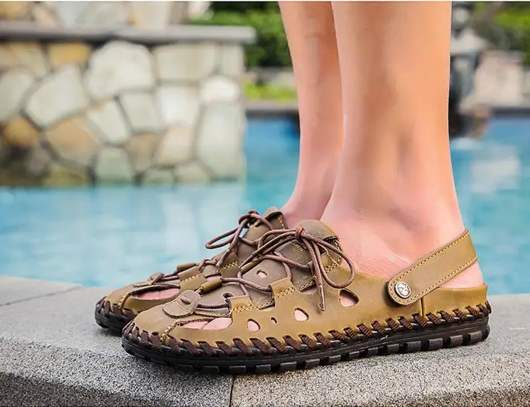 Мужские модные сандалии летние мужские пляжные брендовая мужская повседневная