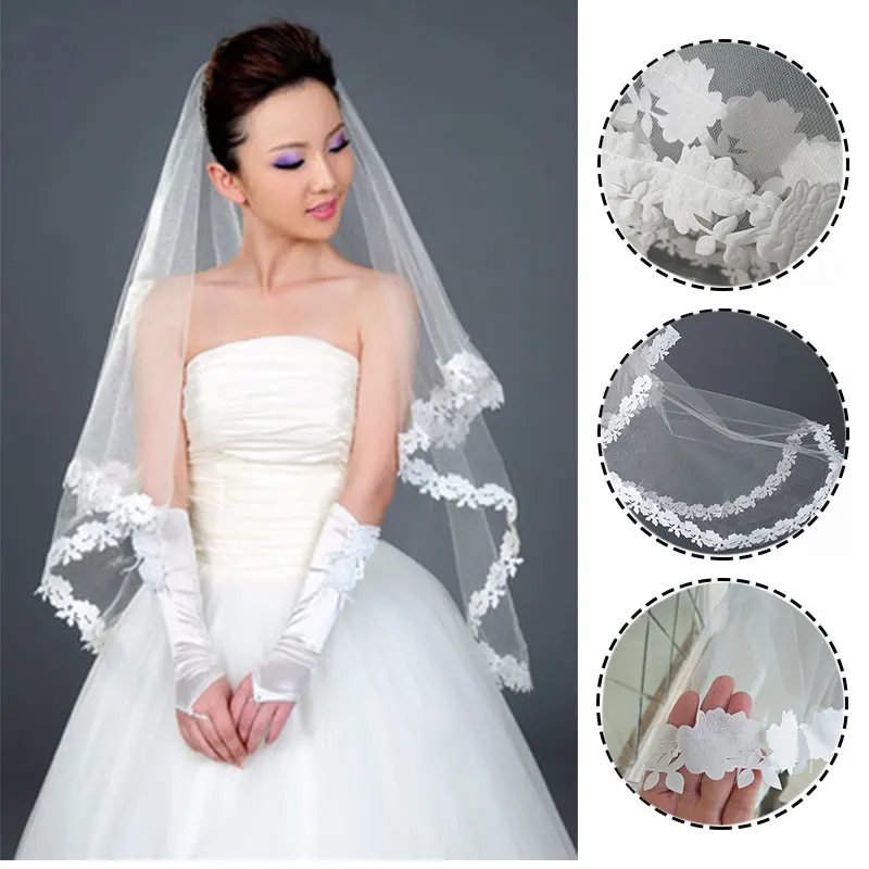

4 Styles Fashion Luxury Bridal Tulle Bridal Veil Pearl Wedding Veil with Hair Comb 1 Tier Long Wedding Veil Cathedral Wedding