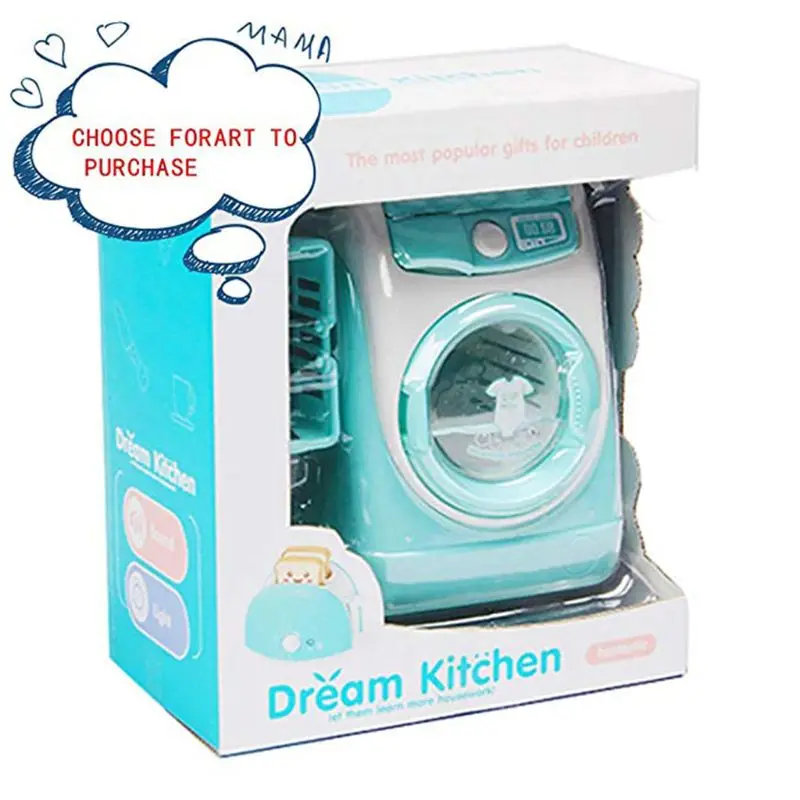

Mini Pretend Play Toy Simulation Washing Machine Toys Children Can Filling Water Kitchen Gift