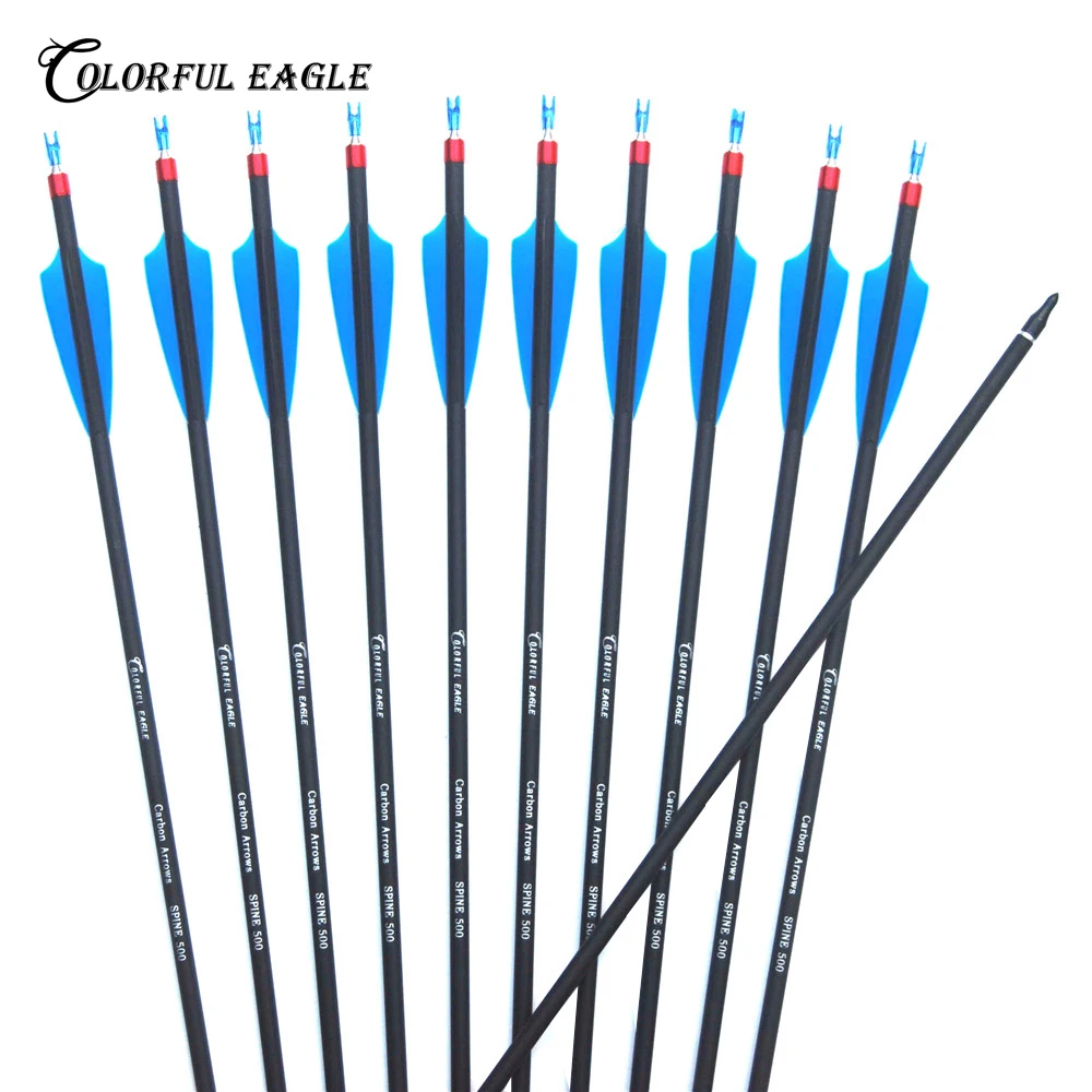 Съемные стрелы для стрельбы из лука на открытом воздухе углеродные 28/30/31 дюйма 7 6