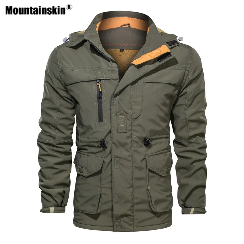 Mountainskin мужские толстые походные куртки зимние уличные спортивные флисовые