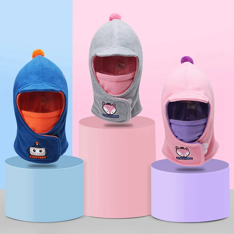 Детская теплая полумаска для лица на шею зимняя спортивная маска Ветрозащитная