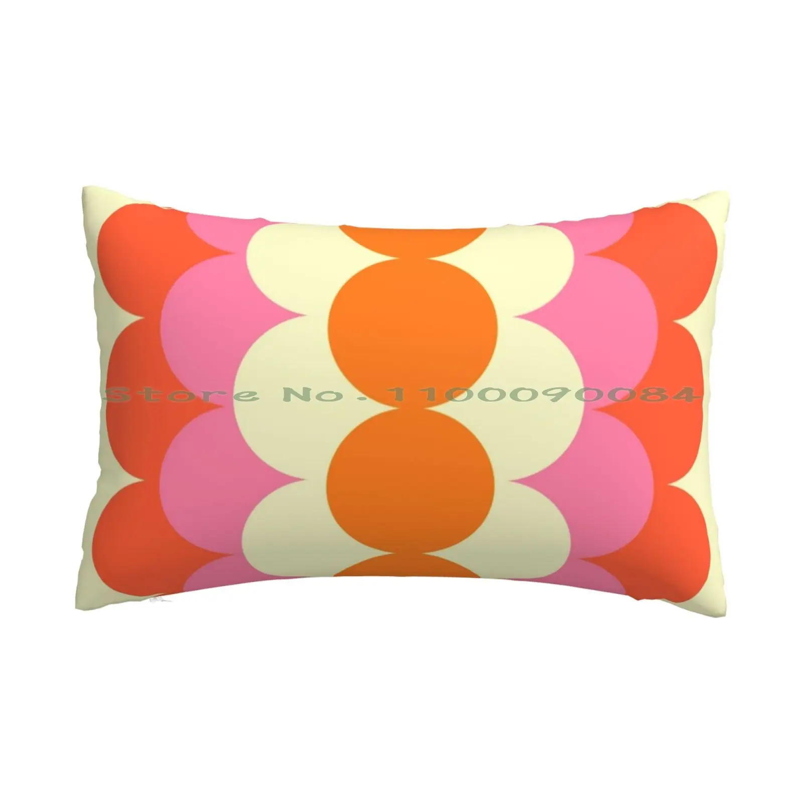 

Gradual Sixties Pillow Case 20x30 50*75 Sofa Bedroom Graphic Pattern Degrade Gradient Circles Dots Pantone Fashionable Retro