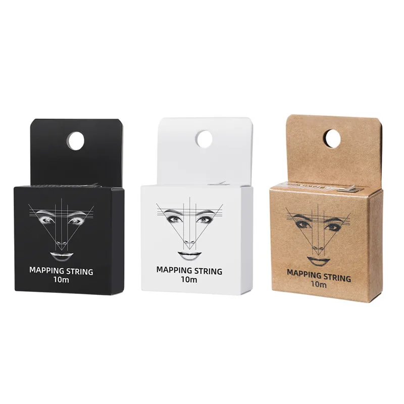 

10 meters Mapping String Pre-ink Eyebrow Makeup Dyeing Thread Semi Permanent For Microblading Eyebrow Positioning Measuring Tool