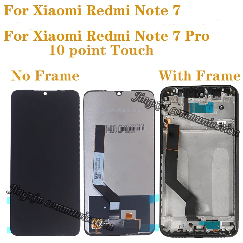 ЖК дисплей 6 26 &quotдля Xiaomi Redmi Note 7 с сенсорным экраном и дигитайзером в сборе рамкой