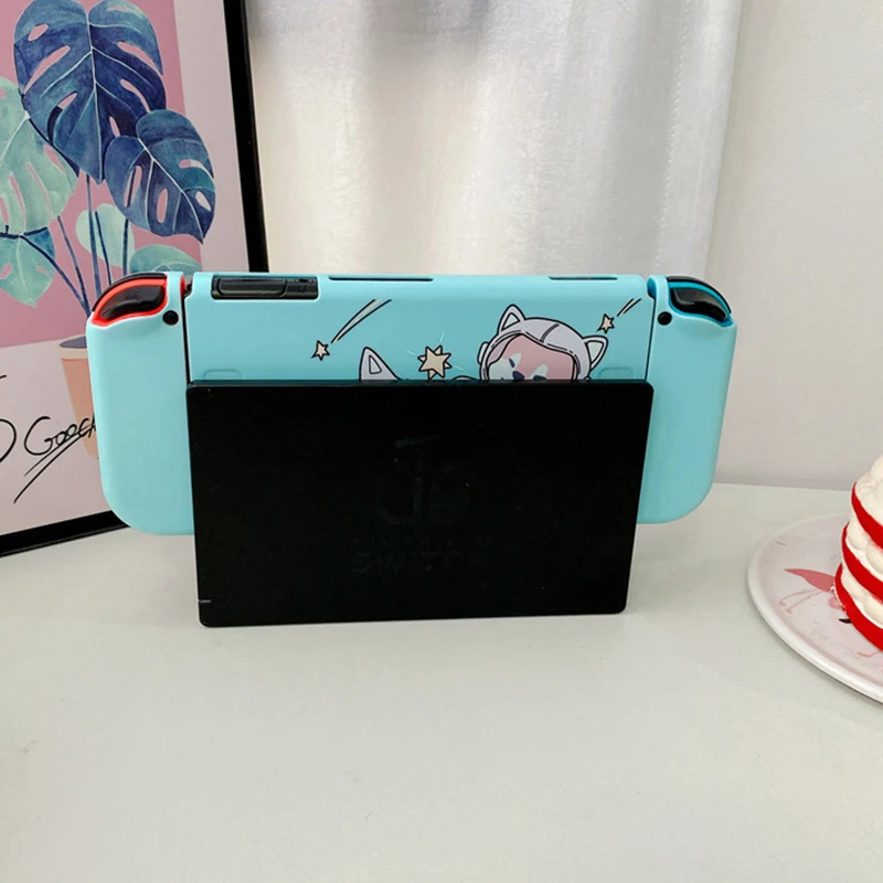 

Switch Case Cute Cat Dog Soft Protective Case Fit for Nintendo Switch Game Console Housing Back Cover for Nintendo Switch Shell