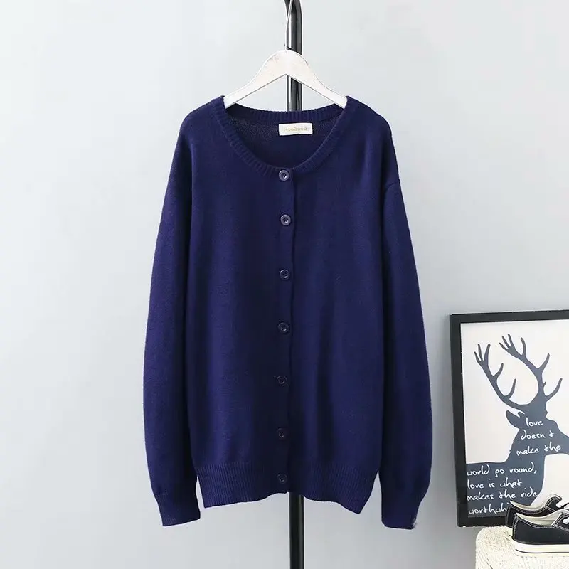 Повседневные свитера размера плюс осень 2019 женские модные свободные вязаные