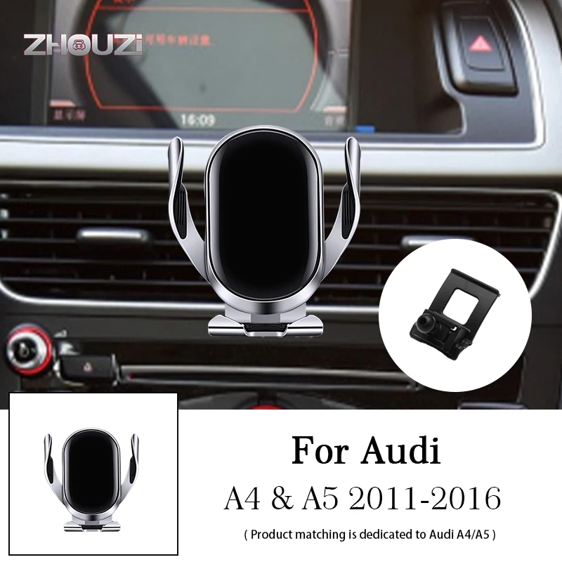 

Car Wireless Charger Car Mobile Phone Holder Air Vent Mounts Stand Bracket For Audi A4 A5 B8 8KH 2011-2016 Auto Accessories