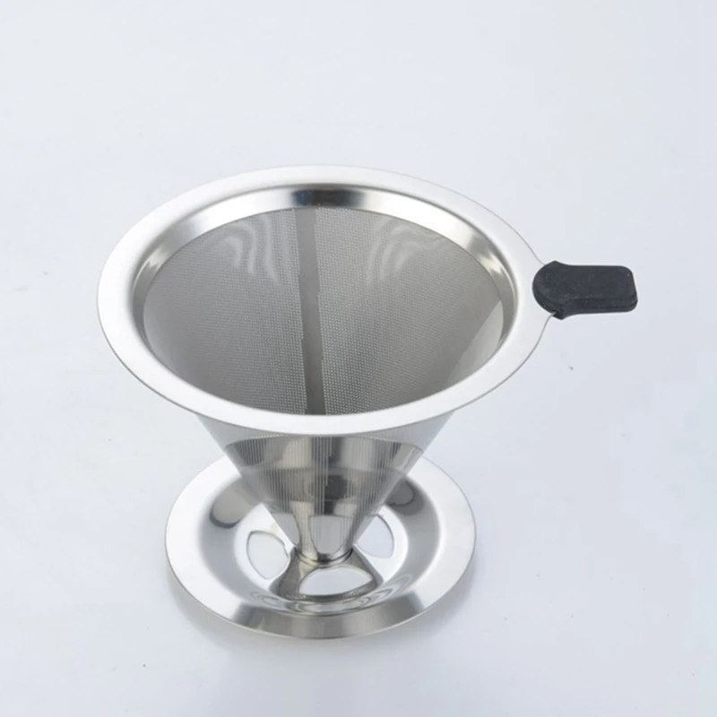 

Stainless Steel Coffee Filter Holder Pour Over Coffees Dripper Mesh Coffee Tea Filter Basket Tools