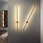Современный минималистичный настенный светильник в скандинавском стиле для гостиной, спальни, столовой, коридора, креативный Индивидуальный Светодиодный длинный настенный светильник