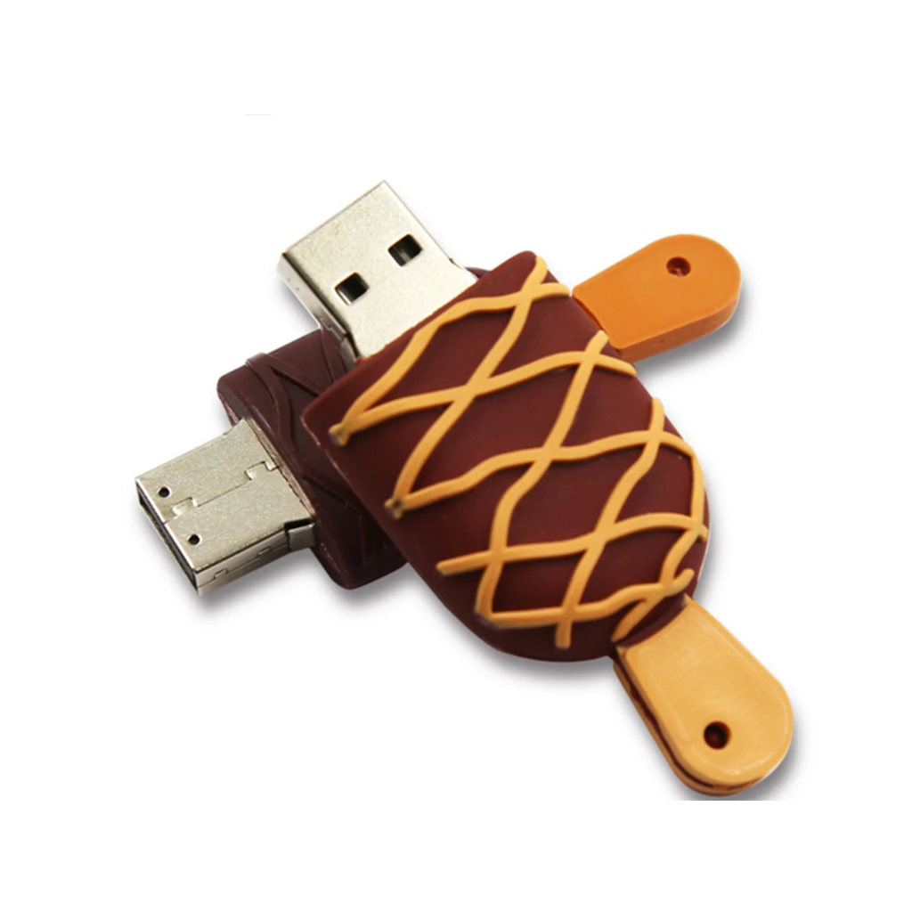 Cartoon Chocolate Ice Cream Written Test Drive 4gb 8gb 16gb 32gb 64gb 128gb Silicone USB 2.0 Pen | Компьютеры и офис