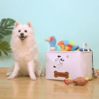 dadugo personalized dog toy storage basket custom dog id toys storage box foldable pet toy storage basket drop shipping