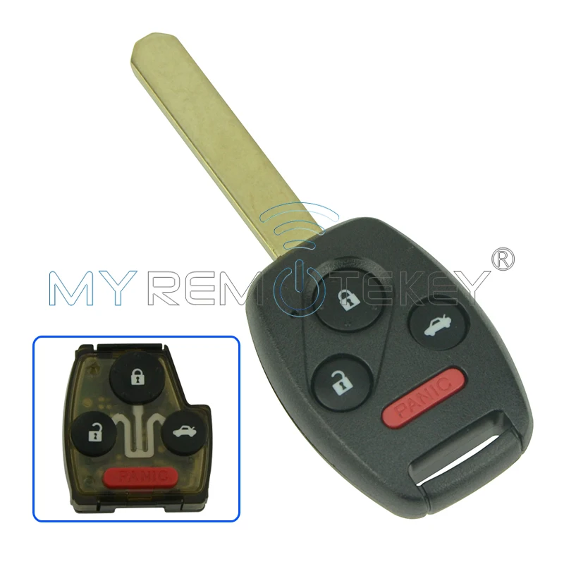 Дистанционный ключ Remtekey 3 кнопки с паникой для honda key OUCG8D 380H A 313 8 МГц ID46 Honda Accord 2003 2004