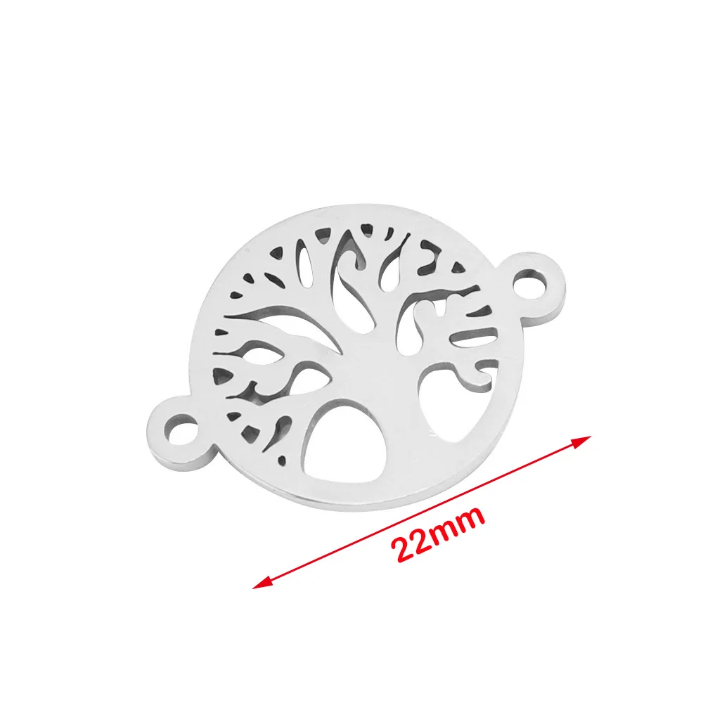 Круглые соединители из нержавеющей стали для браслетов шармы золотого цвета 5 шт.