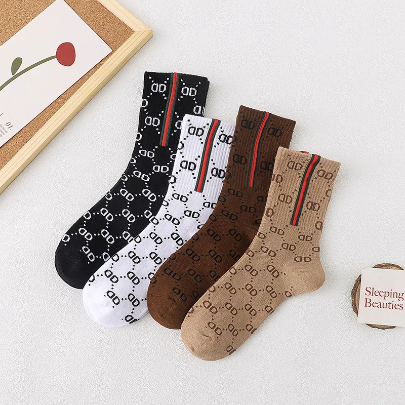

Autumn And Winter Cotton Socks Women European And American Ins Trend Net Red Mid-Tube Women's Socks Wild College Wind Pile Socks